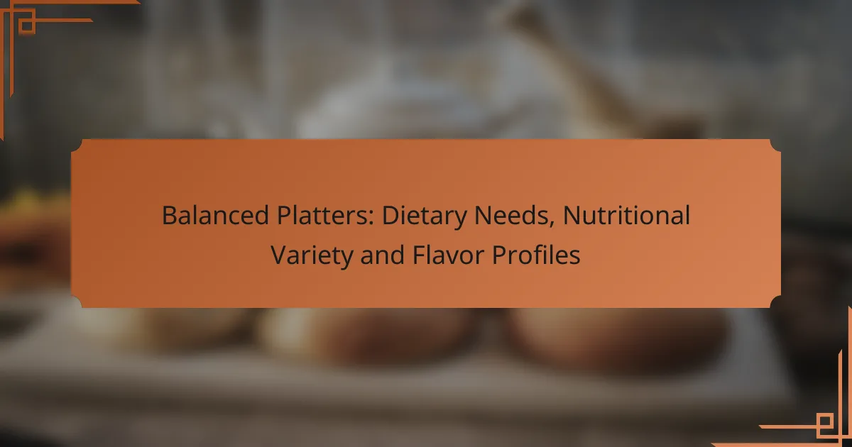 Balanced Platters: Dietary Needs, Nutritional Variety and Flavor Profiles