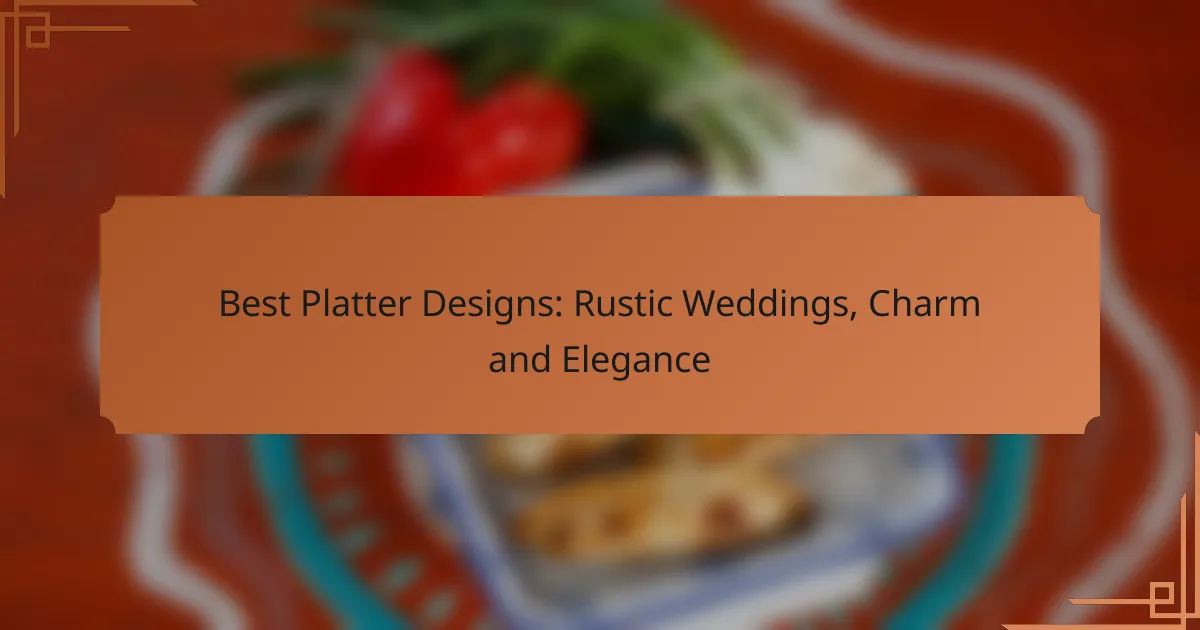 Best Platter Designs: Rustic Weddings, Charm and Elegance